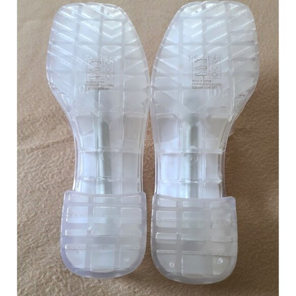Urban Outfitters Vista Clear Jelly Platform Mule Sandals Sz 9 Y2K Retro NWOB - Picture 5 of 9